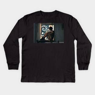 leon the professional starrynight Kids Long Sleeve T-Shirt